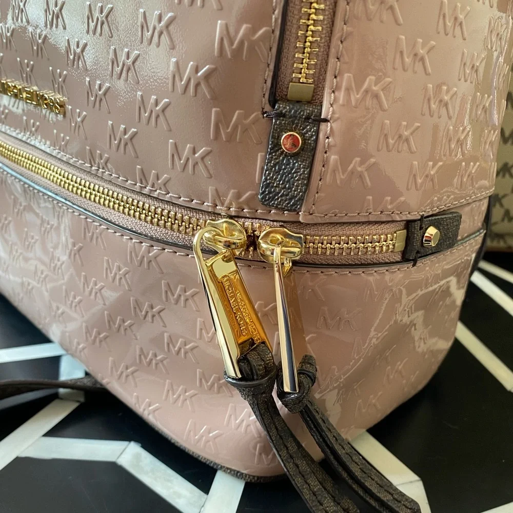 Micheal Kors Rhea Zip Logo Bookbag
